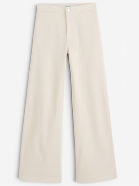 Madewell High Rise Wide Leg Corduroy Pant NWT Vintage Ivory 26